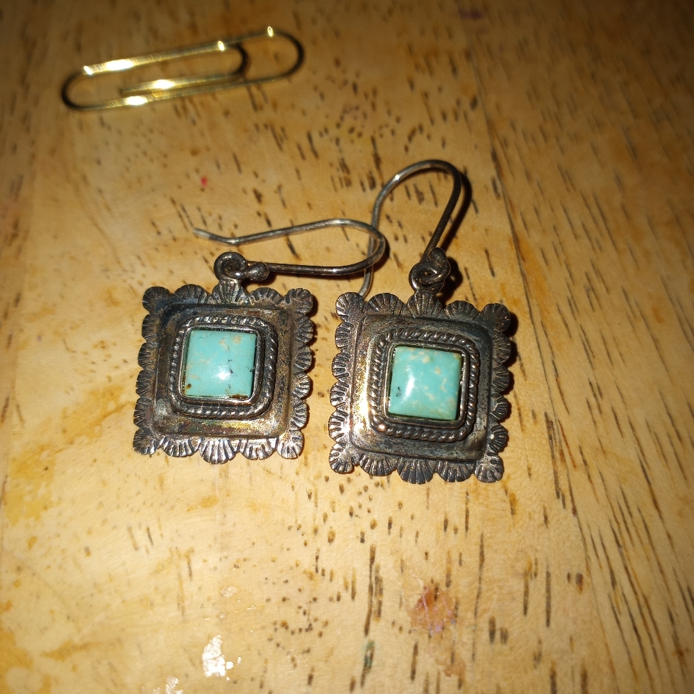 Sterling Silver Turquoise Earrings
